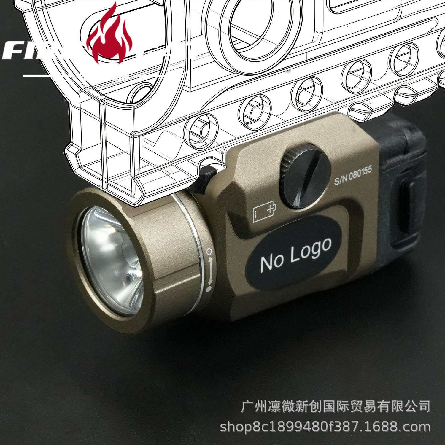 TL-7下挂手电TL-8下挂手电红镭射LED强光照明手迷你爆闪手电筒