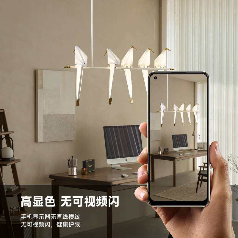 千纸鹤小鸟艺术吊灯北欧现代简约餐厅吊灯吧台民宿设计师吊灯中山