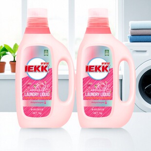 家家宜香氛抑菌除螨深层洁净护色柔软格拉斯玫瑰洗衣液2瓶装