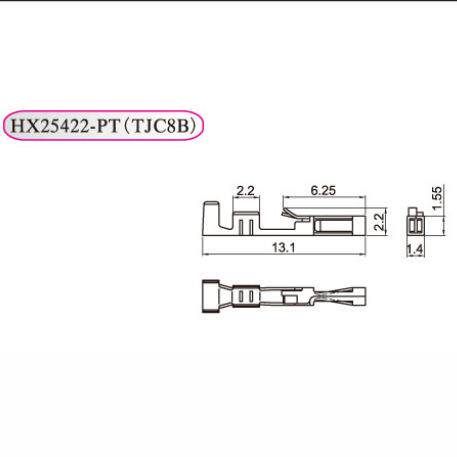 红星接插件 连绕端子 TJC8B-PT HX25422-PT 一盘8000只