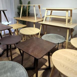 A9L餐桌小户型公寓出租房家用长方形小桌子实木腿奶茶小吃店餐饮