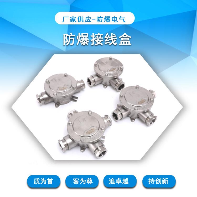 不锈钢防爆接线盒长期供应电源抗静电IIBT6端子分线盒耐腐蚀