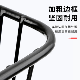 山地自行车d后车筐后座架置物筐放书包篮子后置折叠单车篮筐篓蓝