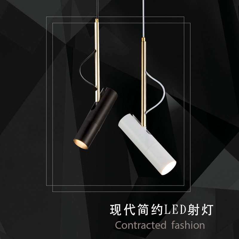 北欧后现代服装店酒吧明装打光吸顶式LED射灯餐厅画室工作室吊灯