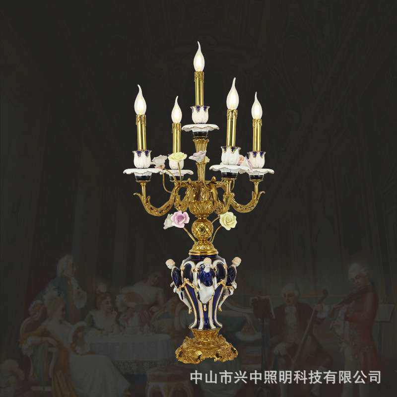 欧式奢华复古多头台灯法式古典浪漫烛光餐桌边柜摆件桌面装饰台灯,鲜花速递/花卉仿真/绿植园艺,割草机/草坪机,淘宝优惠券,粉丝福利购,淘宝优惠卷