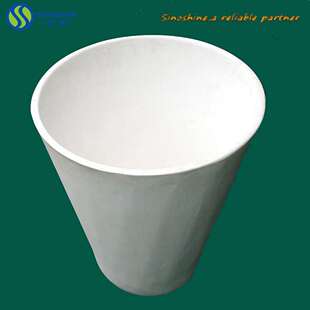 宇邦供应用于粉体烧结的热膨胀系数小的熔融石英陶瓷坩埚