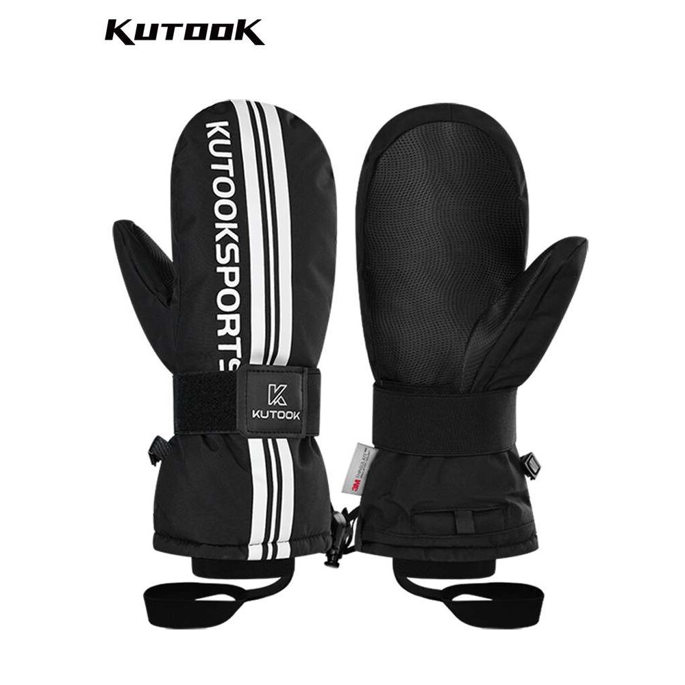 KUTOOK滑雪手套内置护腕可触屏防风内里分指防水保暖防滑手套减震