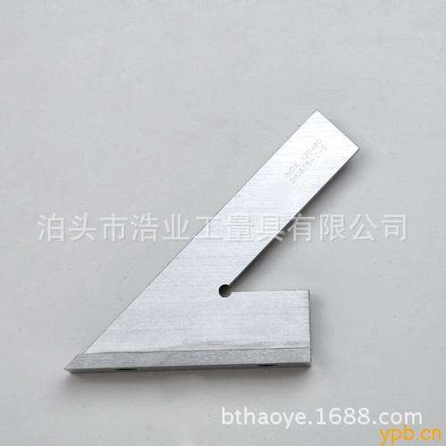 300x200 不锈钢尺身 表面淬火 45度角尺平口 可带座 出口产品 - 实物图