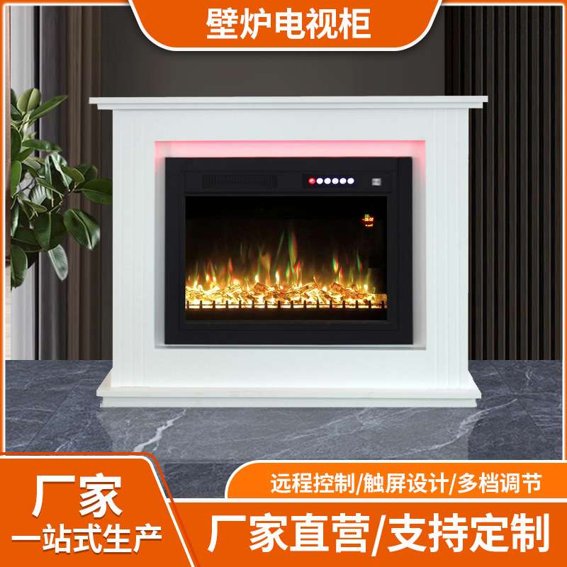 厂家 仿真火电子壁炉装饰家用仿真火焰挂壁嵌入式壁炉电视柜