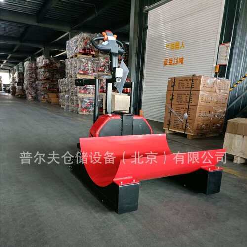 电动纸卷托盘搬运车纱辊纸筒搬运车拖车电瓶叉车地电动牛