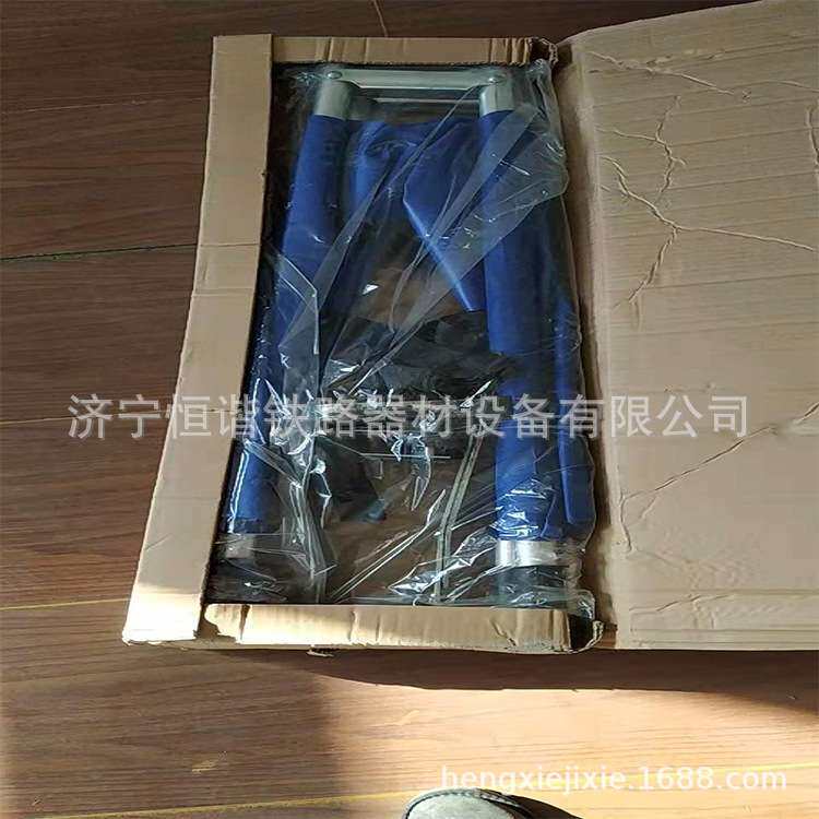 二折担架折叠多功能加厚铝合金不锈钢简易担架床家用车带轮急救