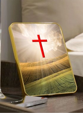 十字架相c框入户玄关摆件电视柜摆台乔迁新居生日礼物卧室餐桌装