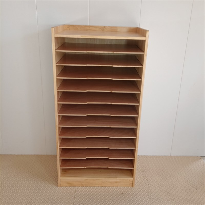 幼儿园实木画纸柜画l室4K开卡纸收纳柜美术室柜子纸张存储架画纸