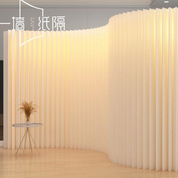 屏风隔断办公室隔断发光卧室分割神器美容院遮挡分隔板墙简易自装