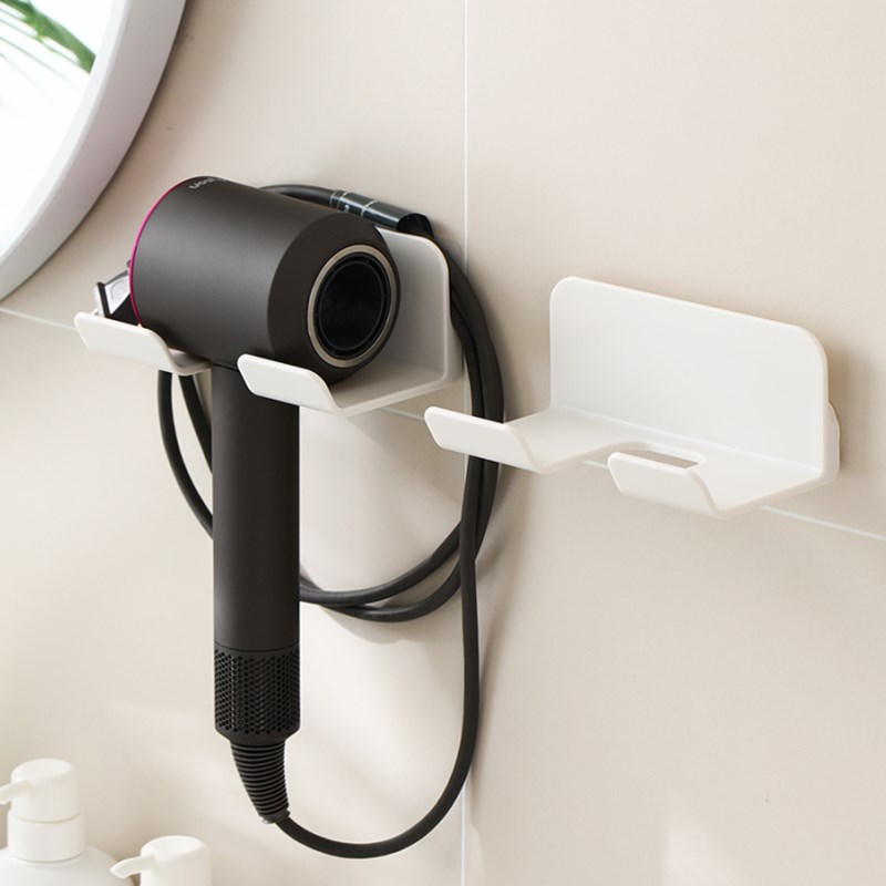 电吹风机置物架免打孔卫生间收纳绕线电吹风挂P架风筒支架浴室架