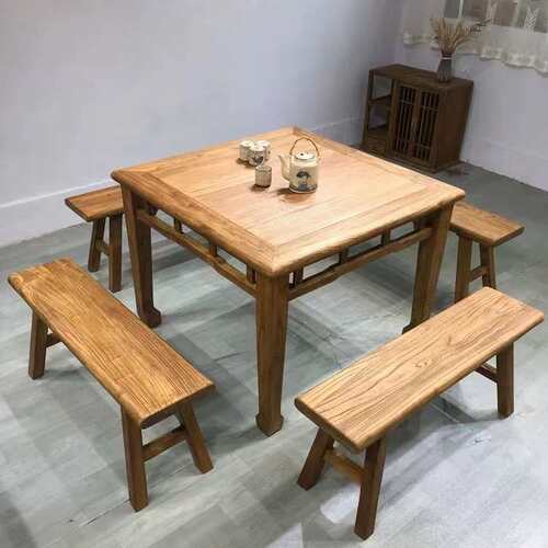 家用实木餐桌椅正方形桌子新中式仿古八仙桌家具吃饭桌简约小方桌