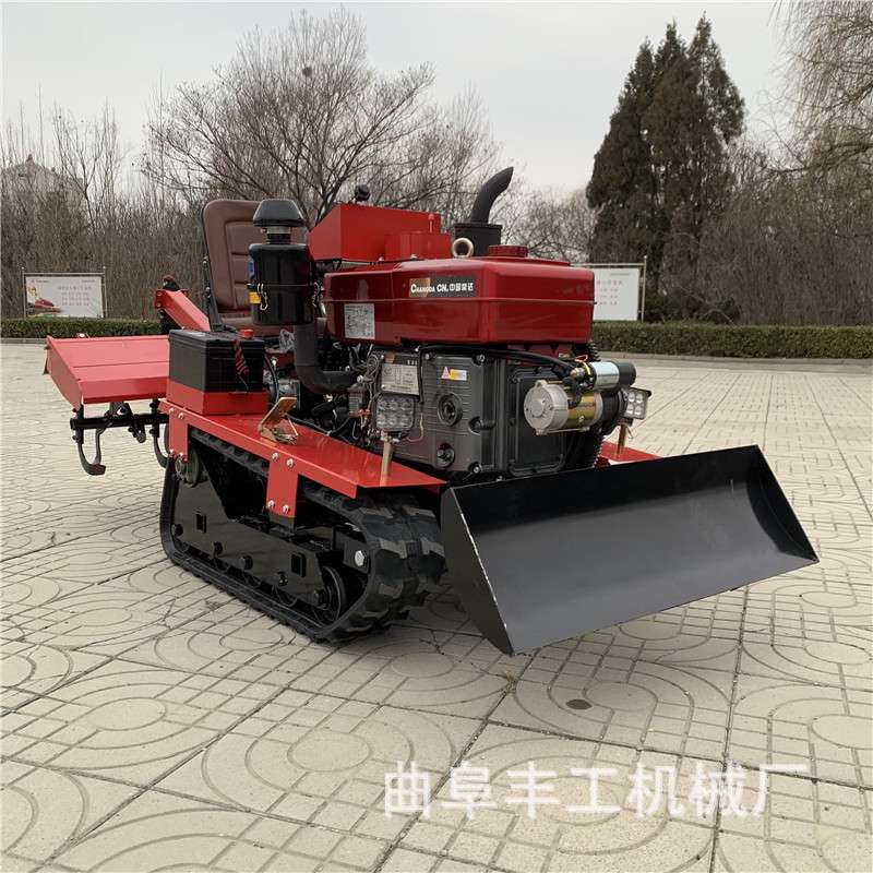 多功能履带小型旋耕机大棚果园开沟翻土犁地机柴油大马力拖拉机