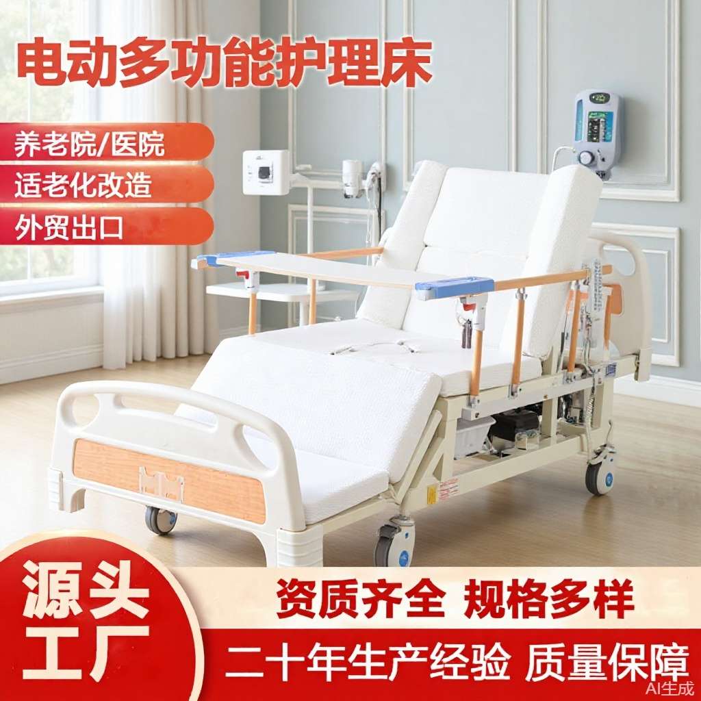 老人护理床家庭用多功能电动护理床翻身防侧滑病床养老院护理床