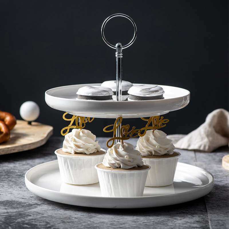 双层点心架水果盘干果陶瓷盘子可制餐具 釉下彩双层蛋糕盘,玩具/童车/益智/积木/模型,遥控车升级件/零配件,淘宝优惠券,粉丝福利购,淘宝优惠卷