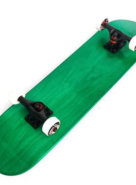 滑板31英寸专业双翘板染色四轮滑板车纯色枫木3108凹板skateboard