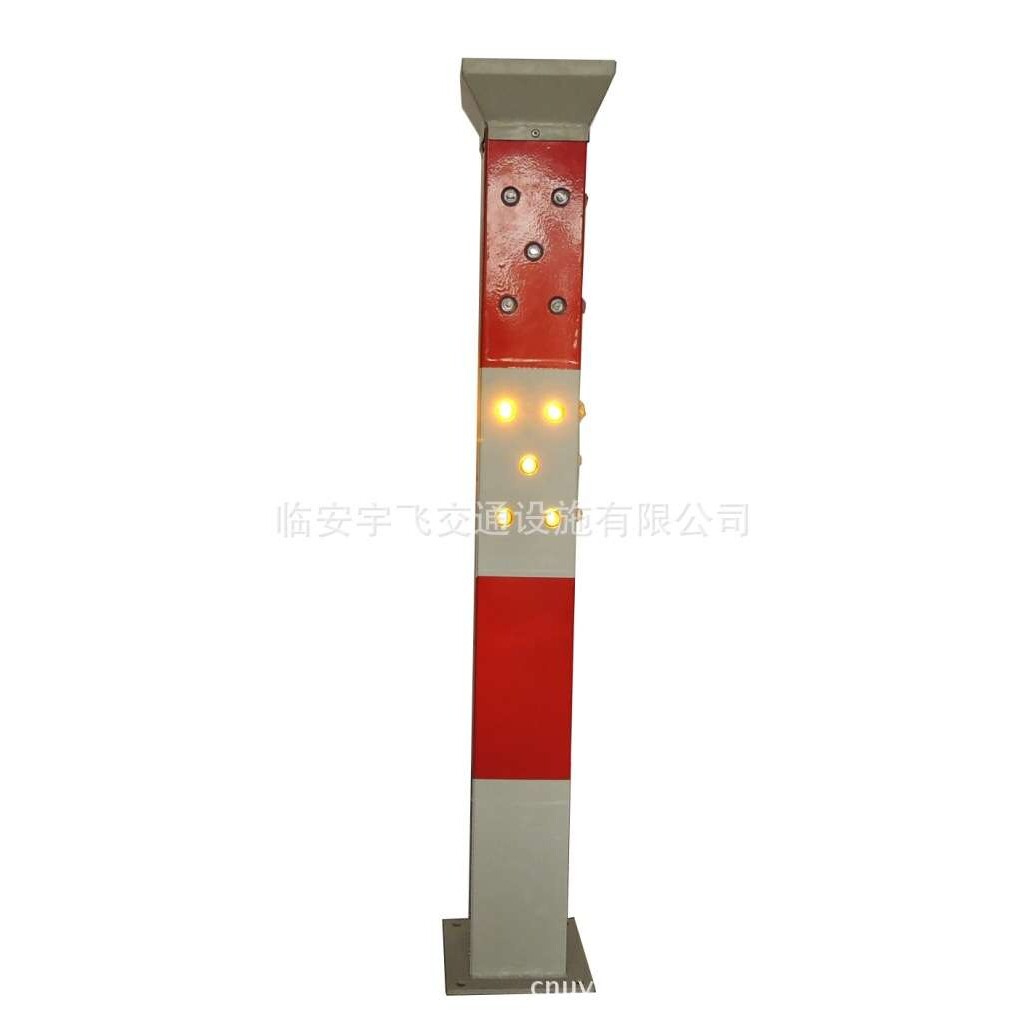 供应方形太阳能LED警示灯 汽车太阳能护栏灯 三面红黄公路爆闪灯