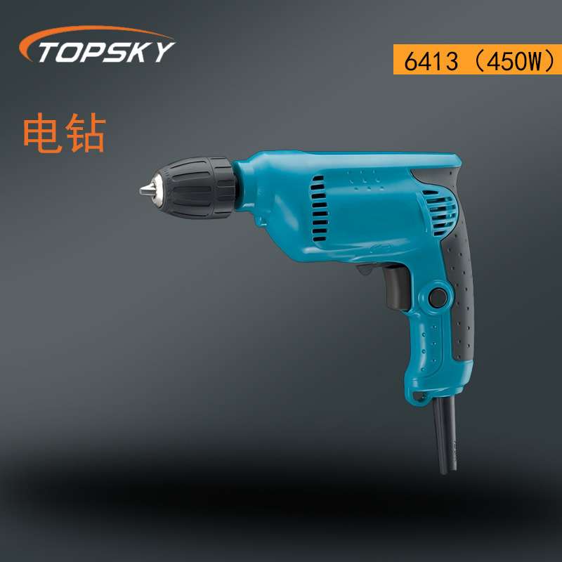 电钻 ?设计轻巧 动力强劲人体工程学设计防滑手柄6413（450W）T5