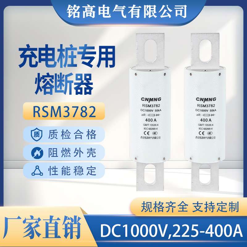 DC1000V充电桩熔断器RSM3782汽车熔断器(RS309,FWH100A,HEV)400A