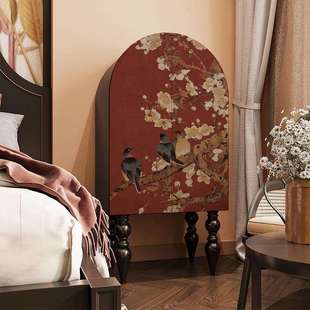 中式复古实木斗柜收纳置物柜一体靠墙客厅玄关高柜卧室床边储物柜