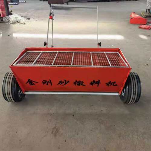 可以调的小型撒料机 混泥土地面撒砂机 手推金刚砂撒料机生产厂家