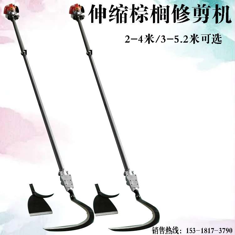 汽油伸缩棕榈修剪机 二冲程混合油棕榈果收割收获机 加长杆高枝锯