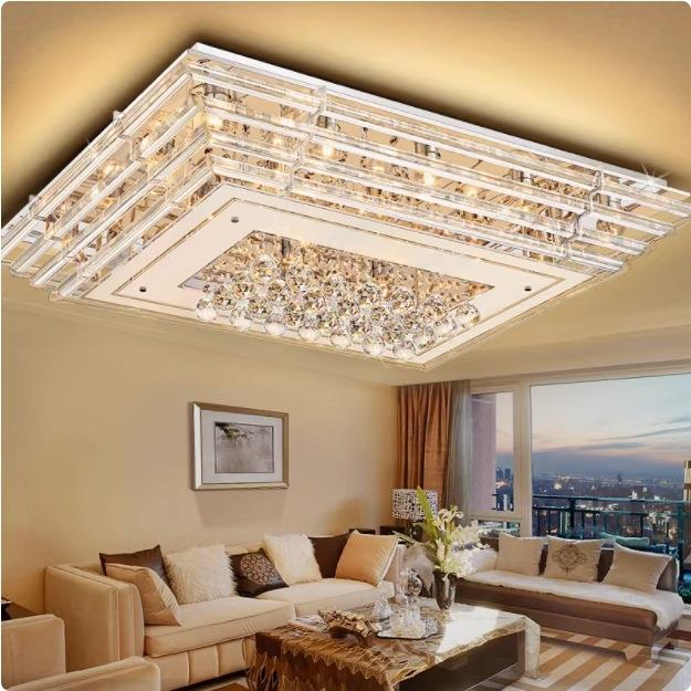 led吸顶灯水晶灯客厅灯主灯卧室灯 简约现代大气房间灯具大全吊灯