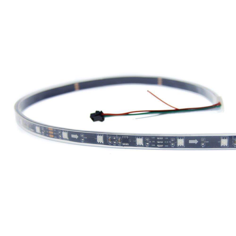 WS2811 套装 12V led全彩跑马灯条 5050灯珠30灯配电源控制器