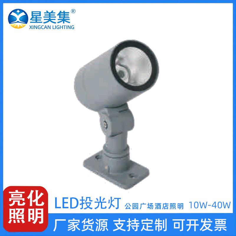 10W 20W 30W 40W LED七彩变色投光灯庭院文化馆剧院公园景观照树