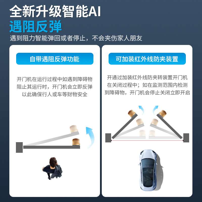 KOB电动八字平开门机庭院大门电动闭门器别墅工厂开门自动门机组