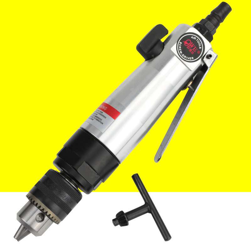 欧维尔OW-F03直式风钻 正反钻调速3/8带齿轮钻孔机 气钻10mm