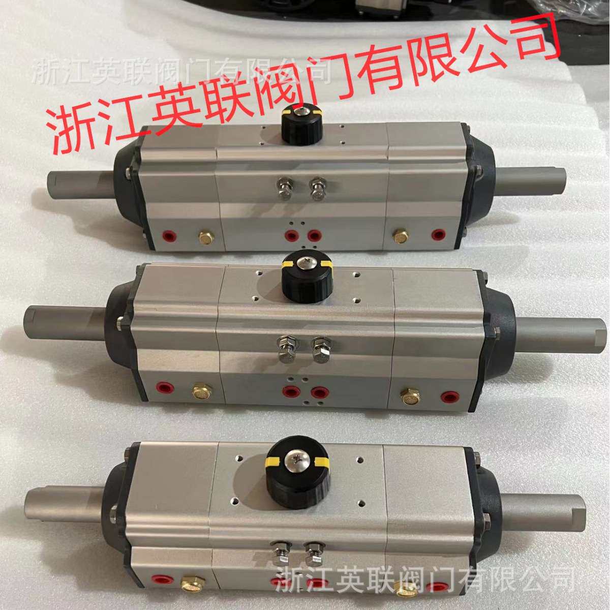 英联AT三段式气动执行器三位置气动头气缸驱动装置