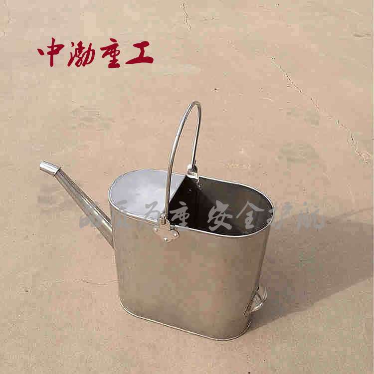 供应中渤重工不锈钢加油桶防爆桶5L10L15L20L加油站用长嘴油壶