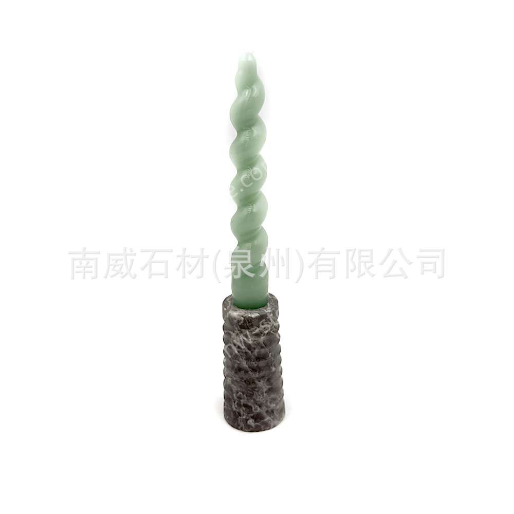 北欧风创意天然大理石烛台家居浪漫氛围烛台道具摆件装饰品蜡烛台