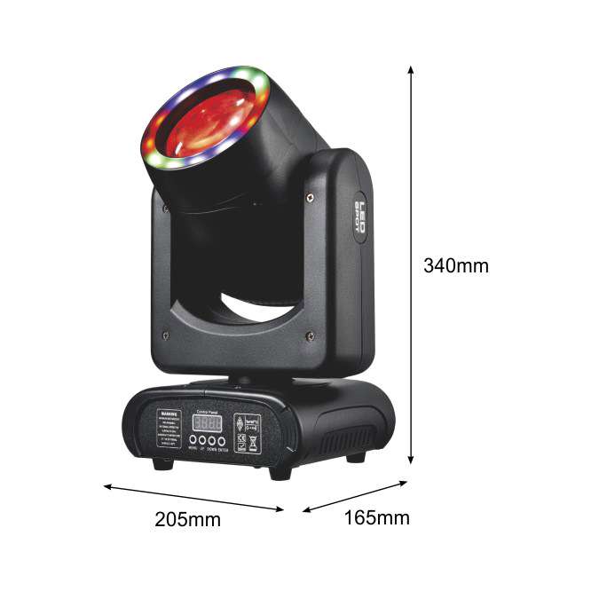 迷你款120W LED光束摇头灯mini beam18棱镜三合一灯珠声控舞台灯