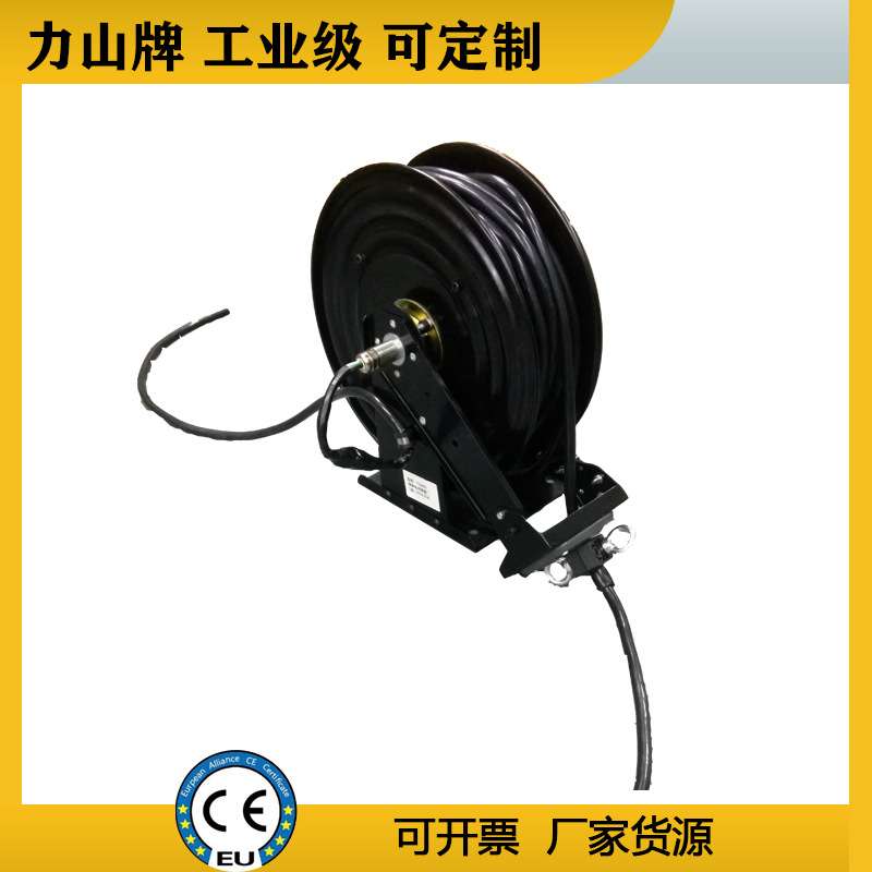工业自动收缩弹簧电缆卷筒车载高压重型液压电缆卷盘充电桩收线器