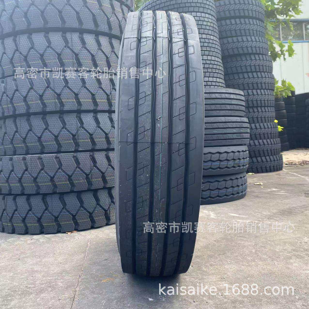 银宝12R22.5真空子午线钢丝轮胎拖车挂车轮胎高速公路花纹