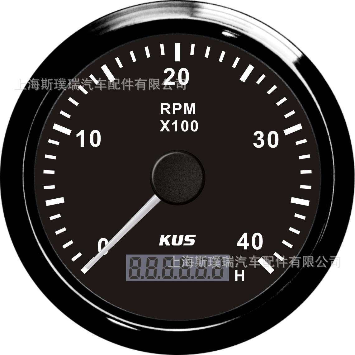 KUS仪表 转速表4000rpm 12/24V 柴油发动机用 速比0.5-250
