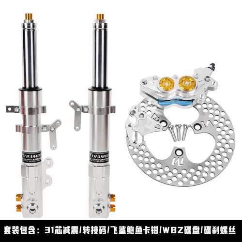 九号31芯 27芯前减震 E80C/E200P/N70C/N85c/C90改装前叉避震碟刹