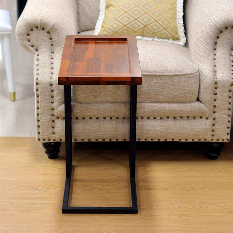 现代简约实木移动桃花芯木茶几桌子长方形咖啡桌休闲书桌沙发边桌