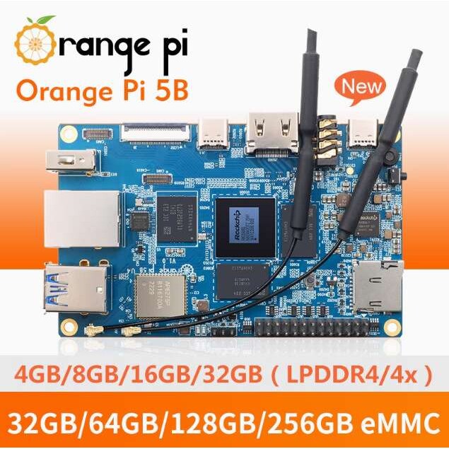 香橙派Orange Pi 5B 瑞芯微RK3588S八核64位处理器图片