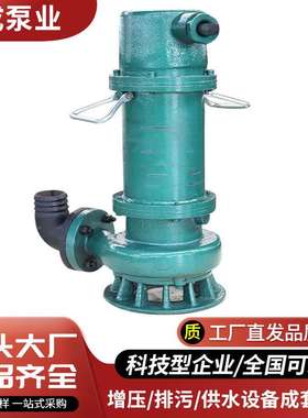 泉成WQ污水泵380V上海无堵塞7.5KW1.5KW2.2KW4KW3潜水排污泵