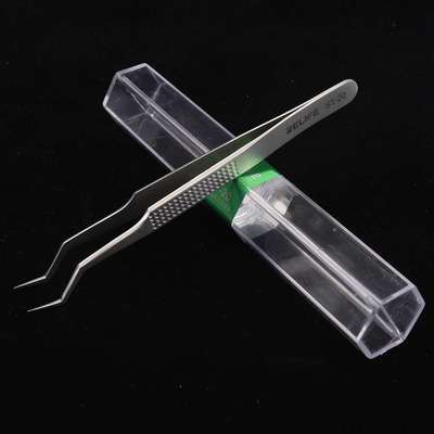 植锡专用镊子 尖头夹芯片植锡贴合无缝 加长防滑镊子手机维修镊子