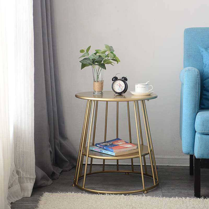 简易双层铁艺茶几 卧室飘窗轻奢迷你茶几桌 家用客厅沙发边几角几,鲜花速递/花卉仿真/绿植园艺,割草机/草坪机,淘宝优惠券,粉丝福利购,淘宝优惠卷