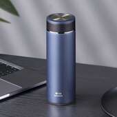 万象保温杯璞悦系列H21L时尚 商务办公茶杯蓝灰色500M