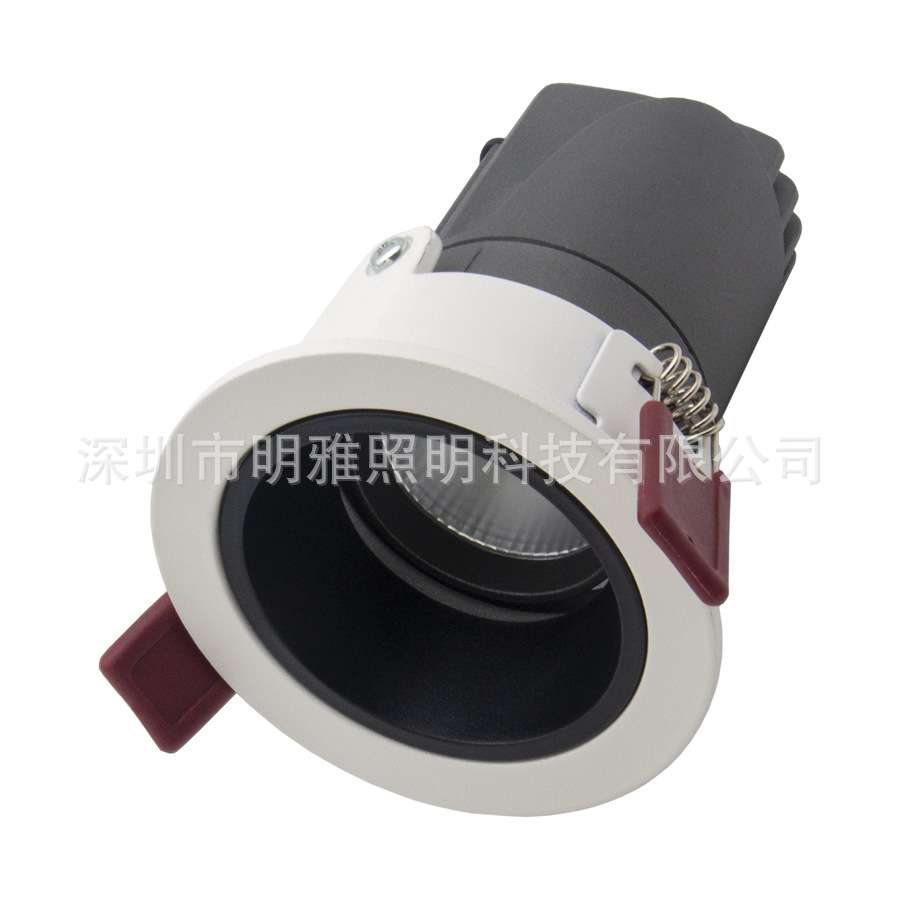 酒店洗墙射灯12w洗墙筒灯套件3寸深防眩cob筒灯2.5寸嵌入式射灯